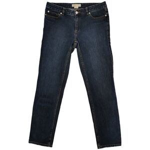 MICHAEL Michael Kors Dark Wash Cropped Ankle Jeans